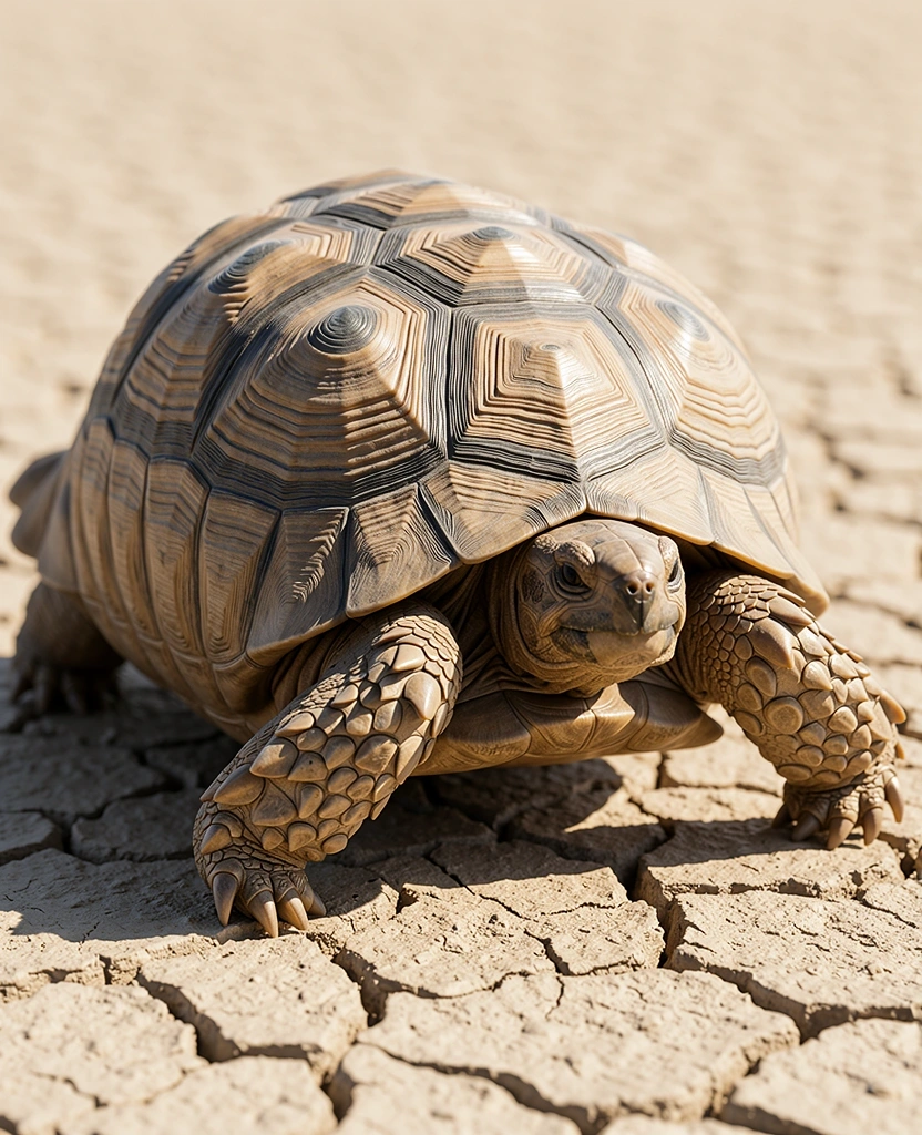 La lente progression de la tortue